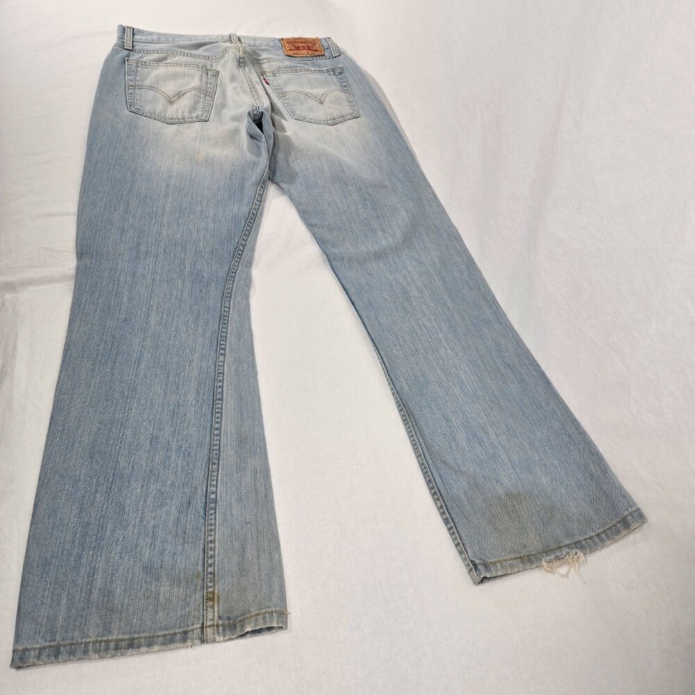 Vintage LEVI'S 527 Low Boot Cut Trash Yellowstone Heavy Duty Jeans Size W33 L32. - Picture 6 of 17